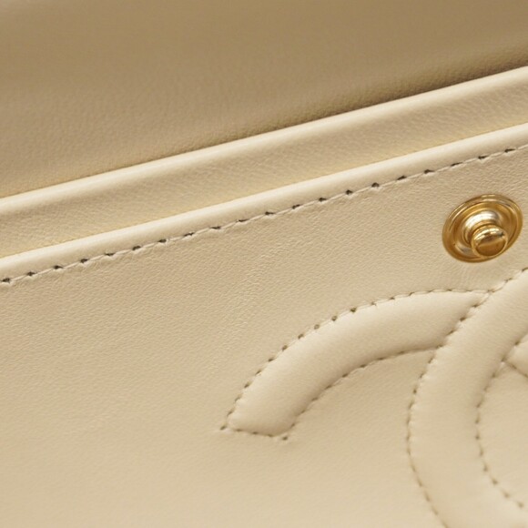 Chanel Shoulder Bag with Double Flap and Chain, Sequins, Gold, Pink, Champagne - Picture 10 of 12